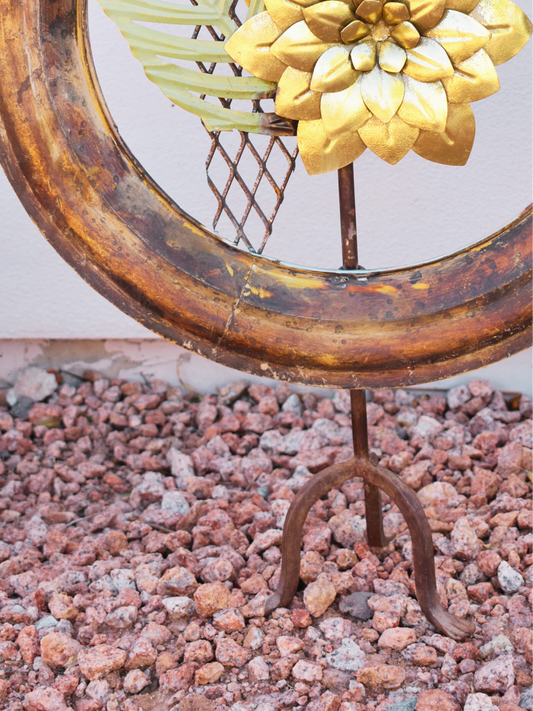 The Hybrid Bloom β Metal Floral Sculpture