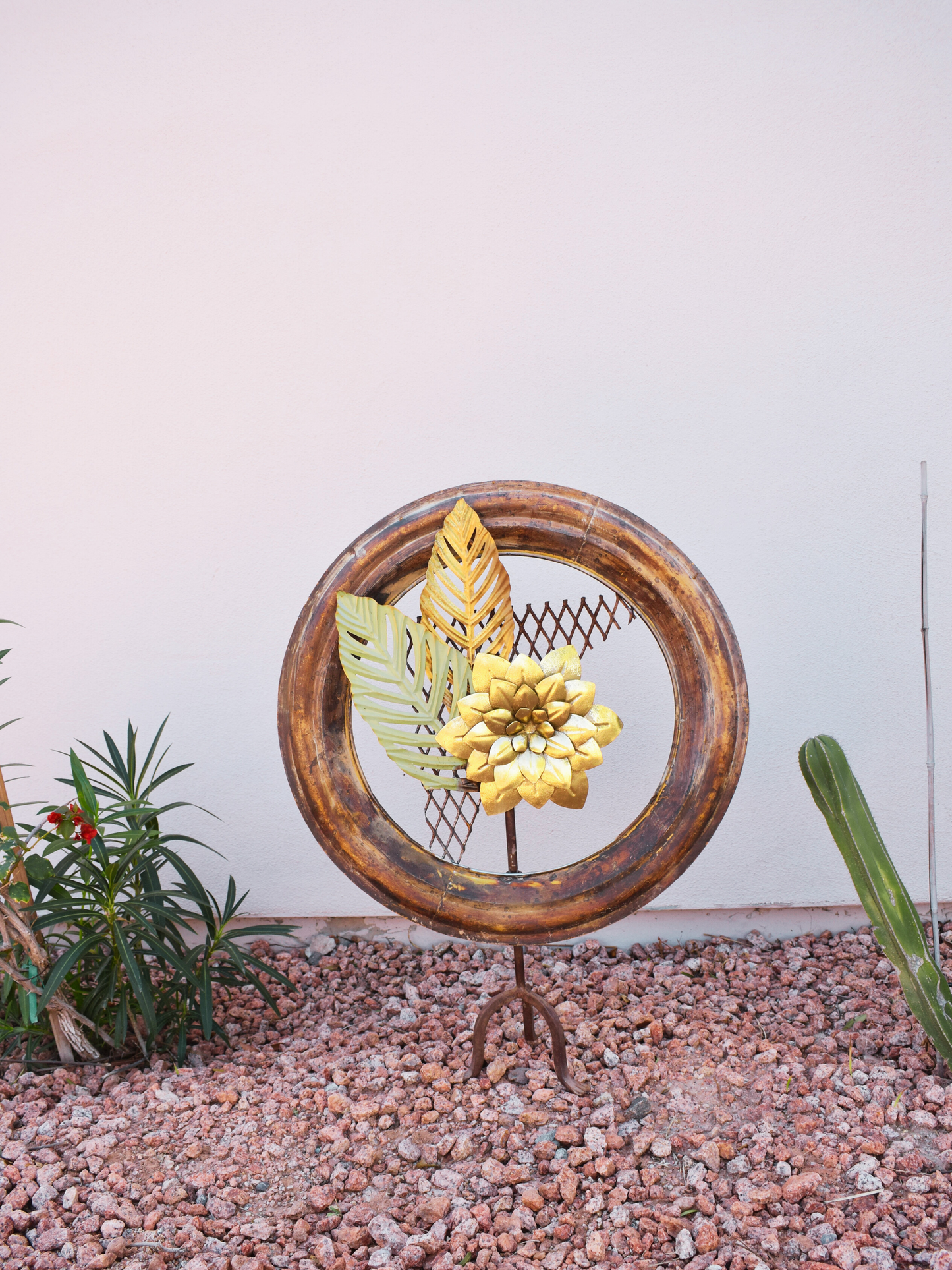 The Hybrid Bloom — Metal Floral Sculpture