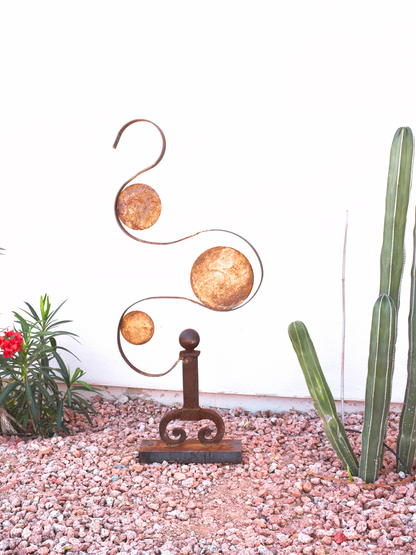 Balance in Motion — Kinetic Metal Sculpture