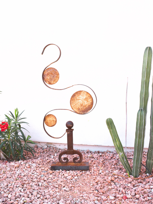Balance in Motion — Kinetic Metal Sculpture