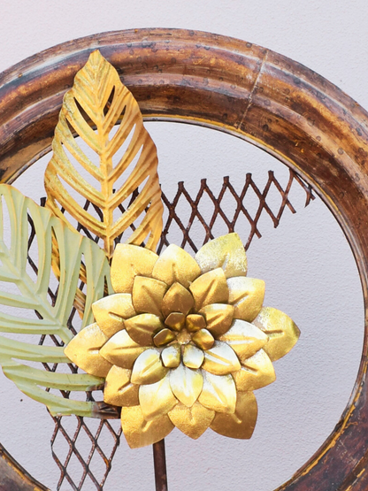 The Hybrid Bloom — Metal Floral Sculpture