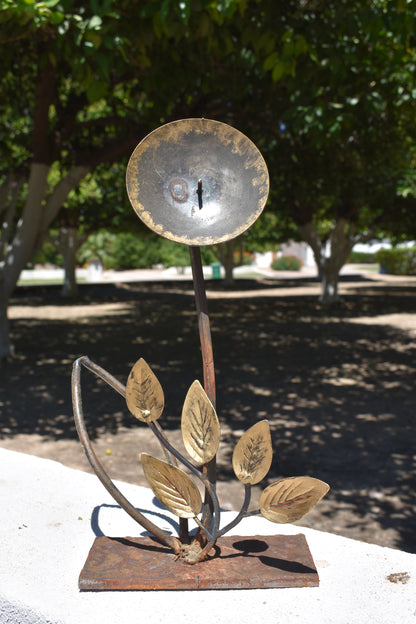 Full Moon Bloom — Original Metal Sculpture