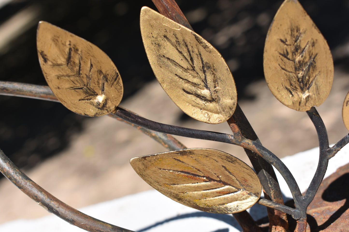 Full Moon Bloom — Original Metal Sculpture