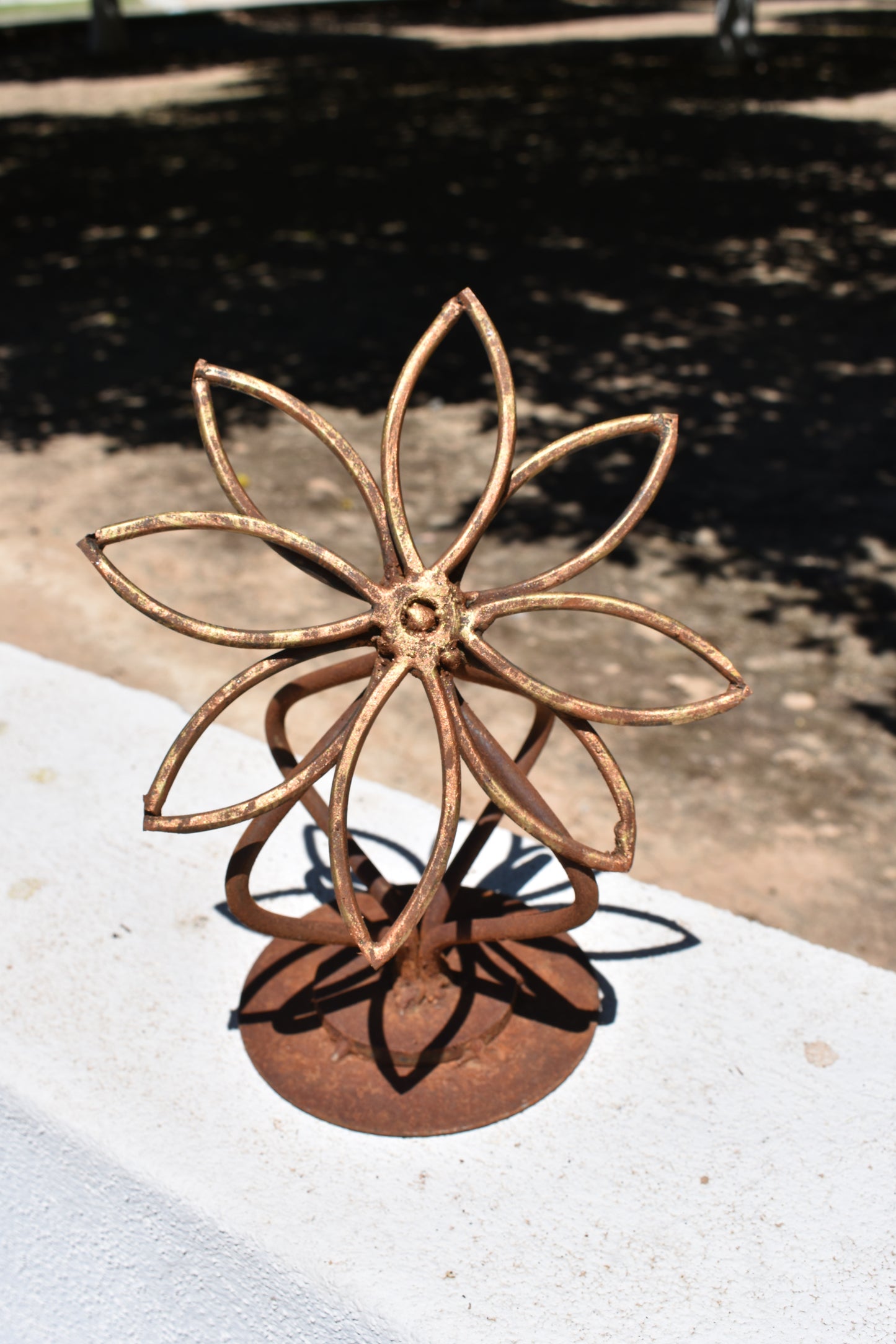 The Antique Daisy — Original Metal Sculpture