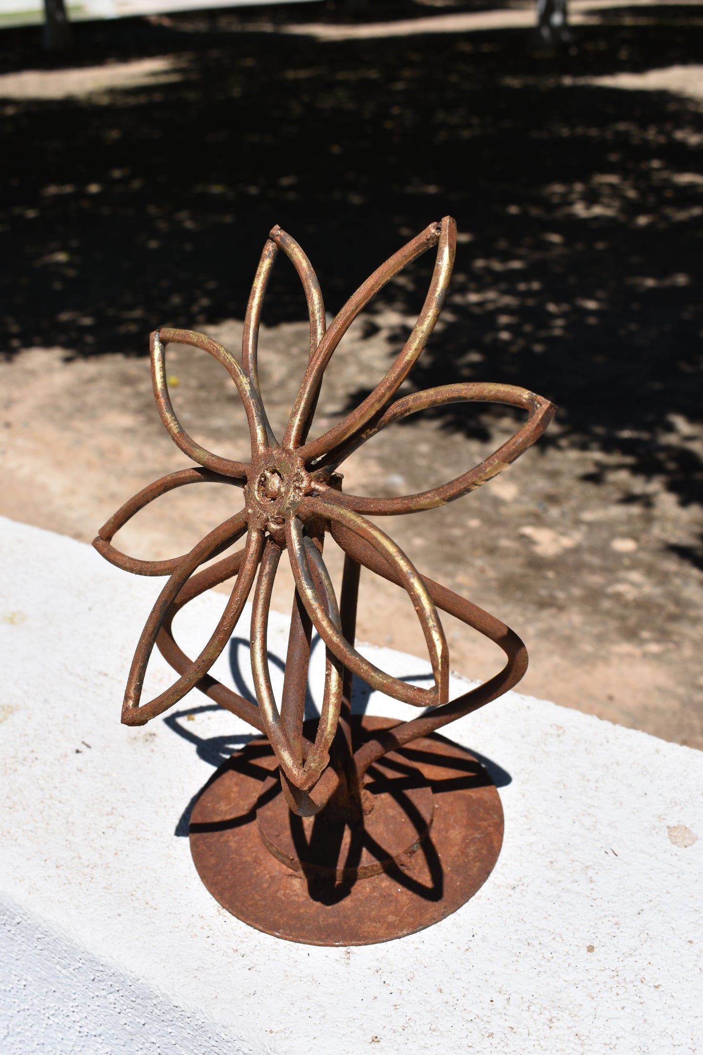 The Antique Daisy — Original Metal Sculpture