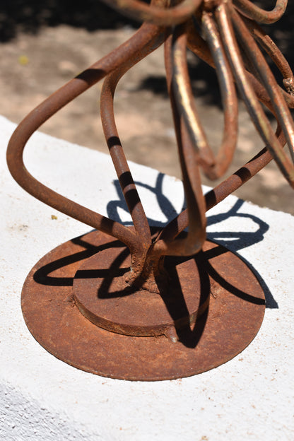 The Antique Daisy — Original Metal Sculpture