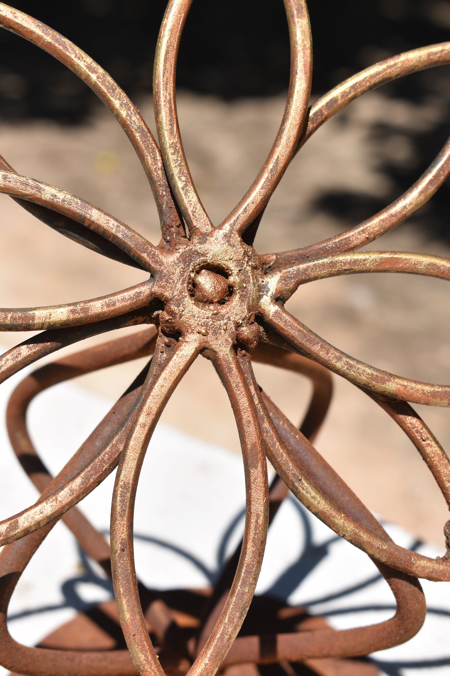The Antique Daisy — Original Metal Sculpture