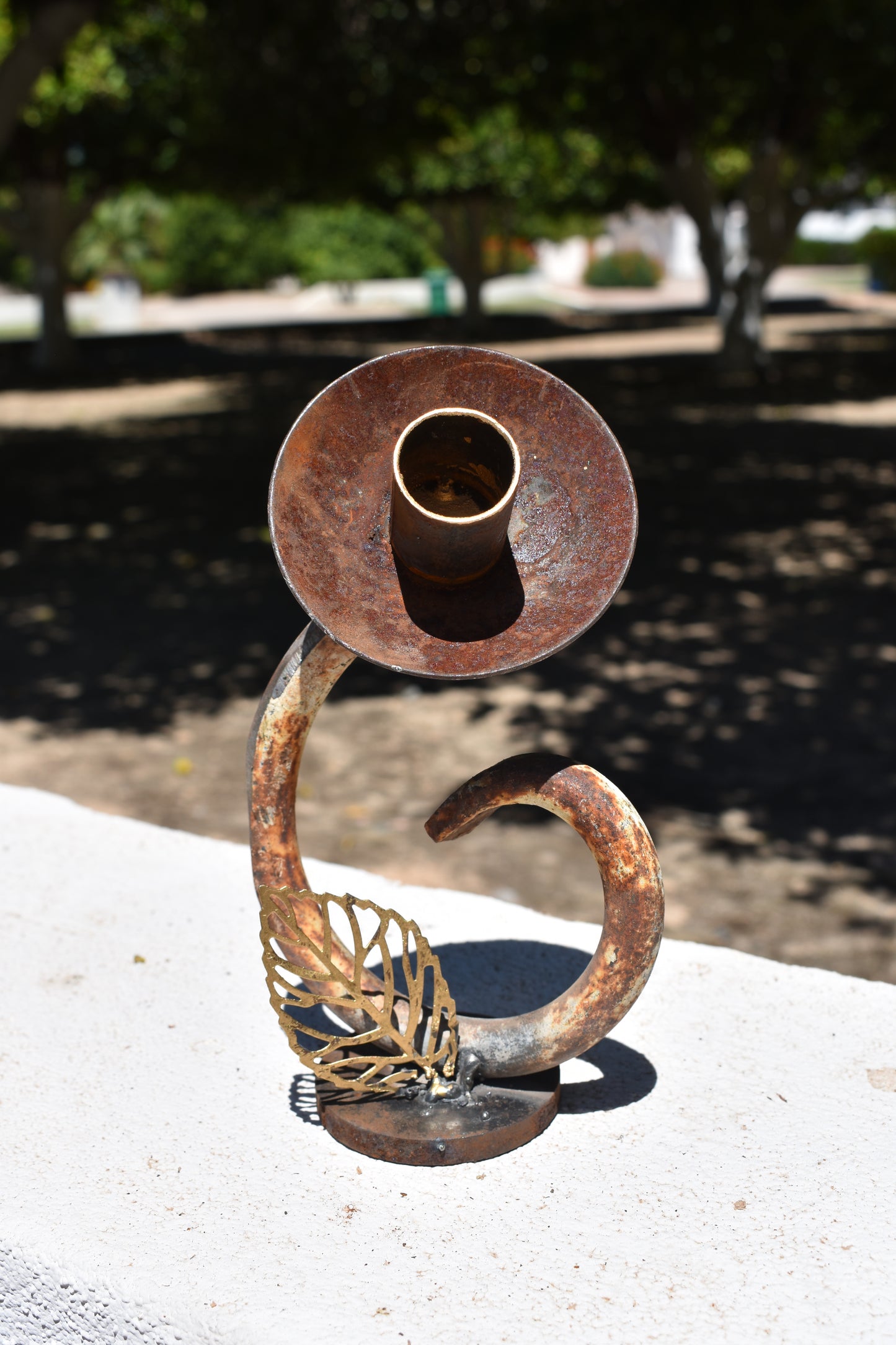 The Unlikely Flower — Original Metal Sculpture