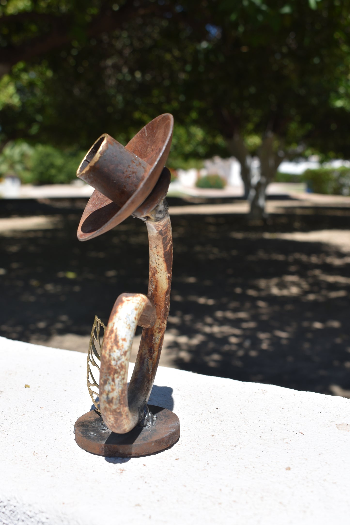 The Unlikely Flower — Original Metal Sculpture