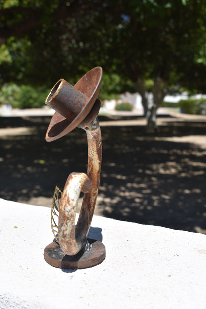 The Unlikely Flower — Original Metal Sculpture