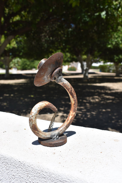 The Unlikely Flower — Original Metal Sculpture