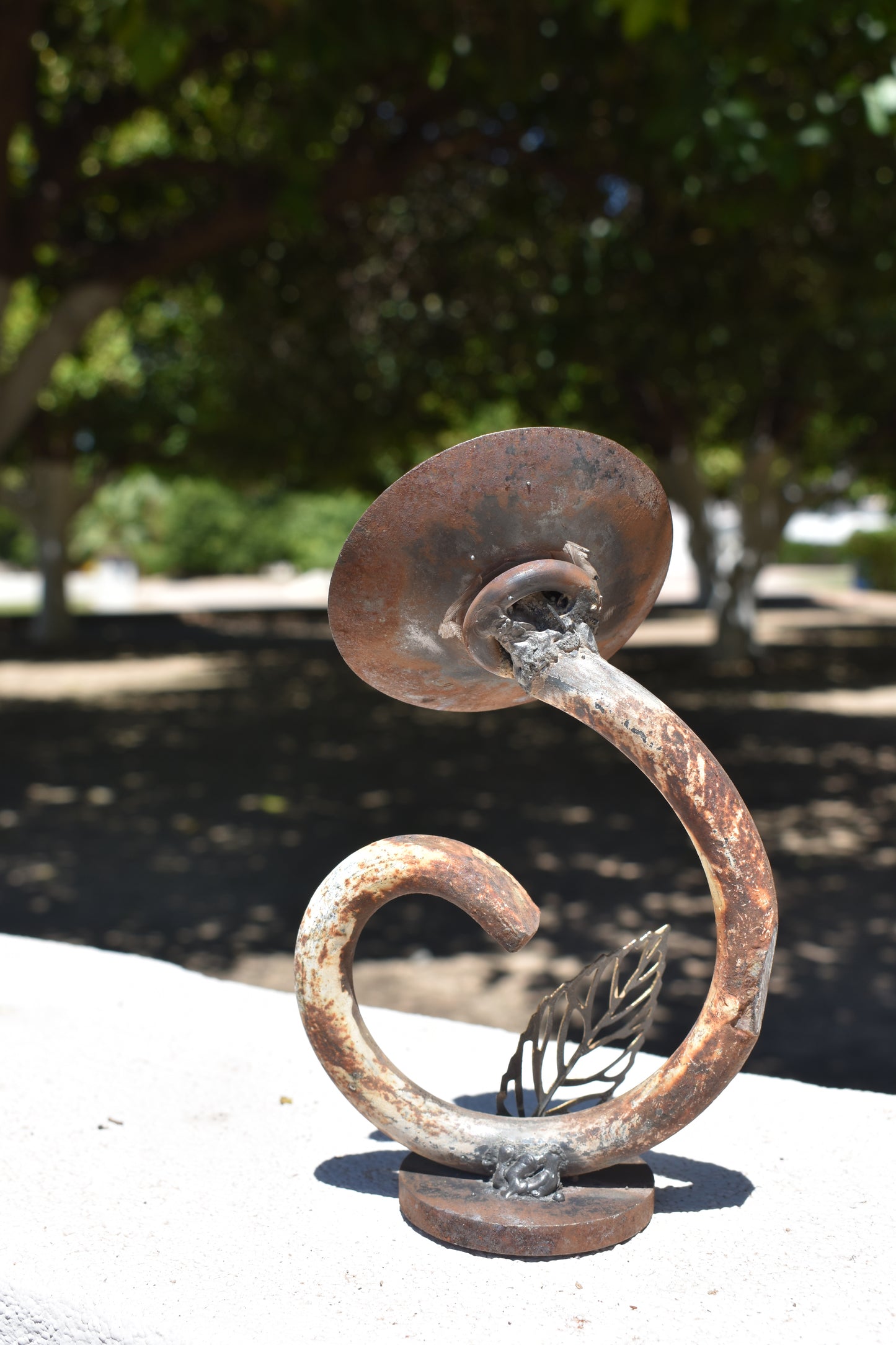 The Unlikely Flower — Original Metal Sculpture