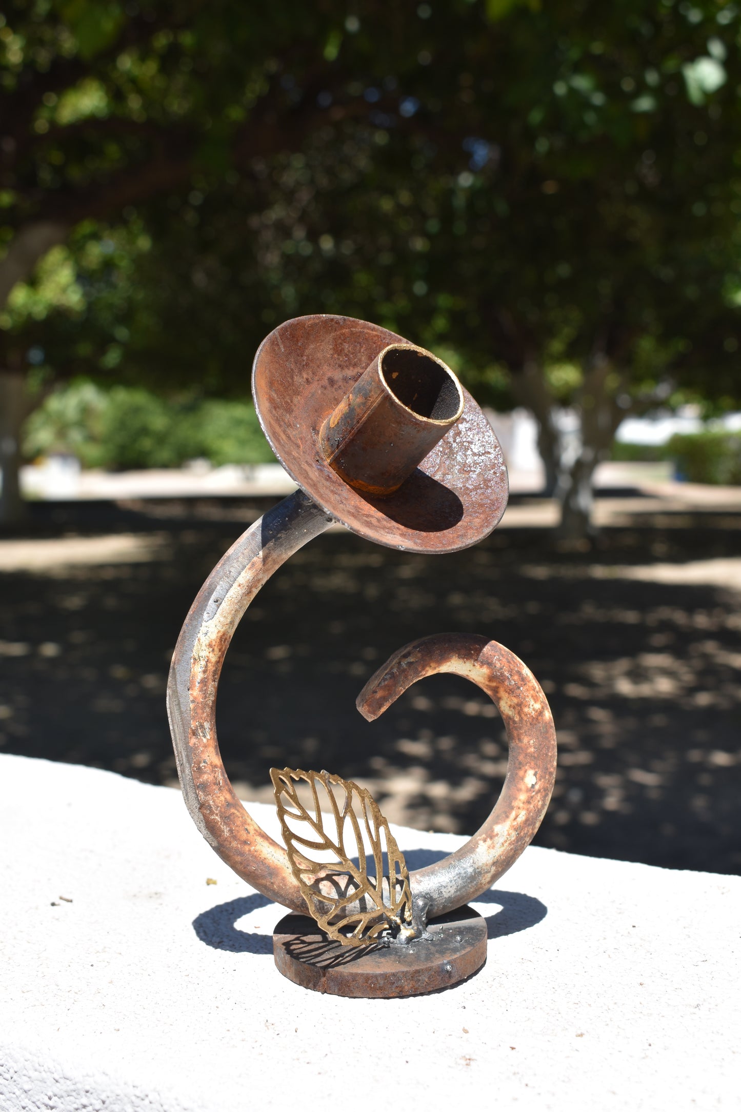 The Unlikely Flower — Original Metal Sculpture