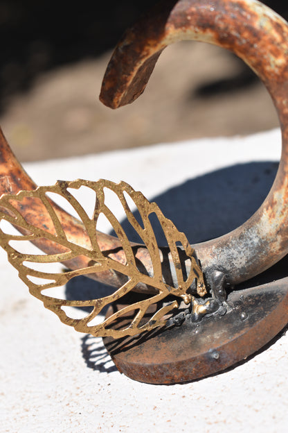 The Unlikely Flower — Original Metal Sculpture