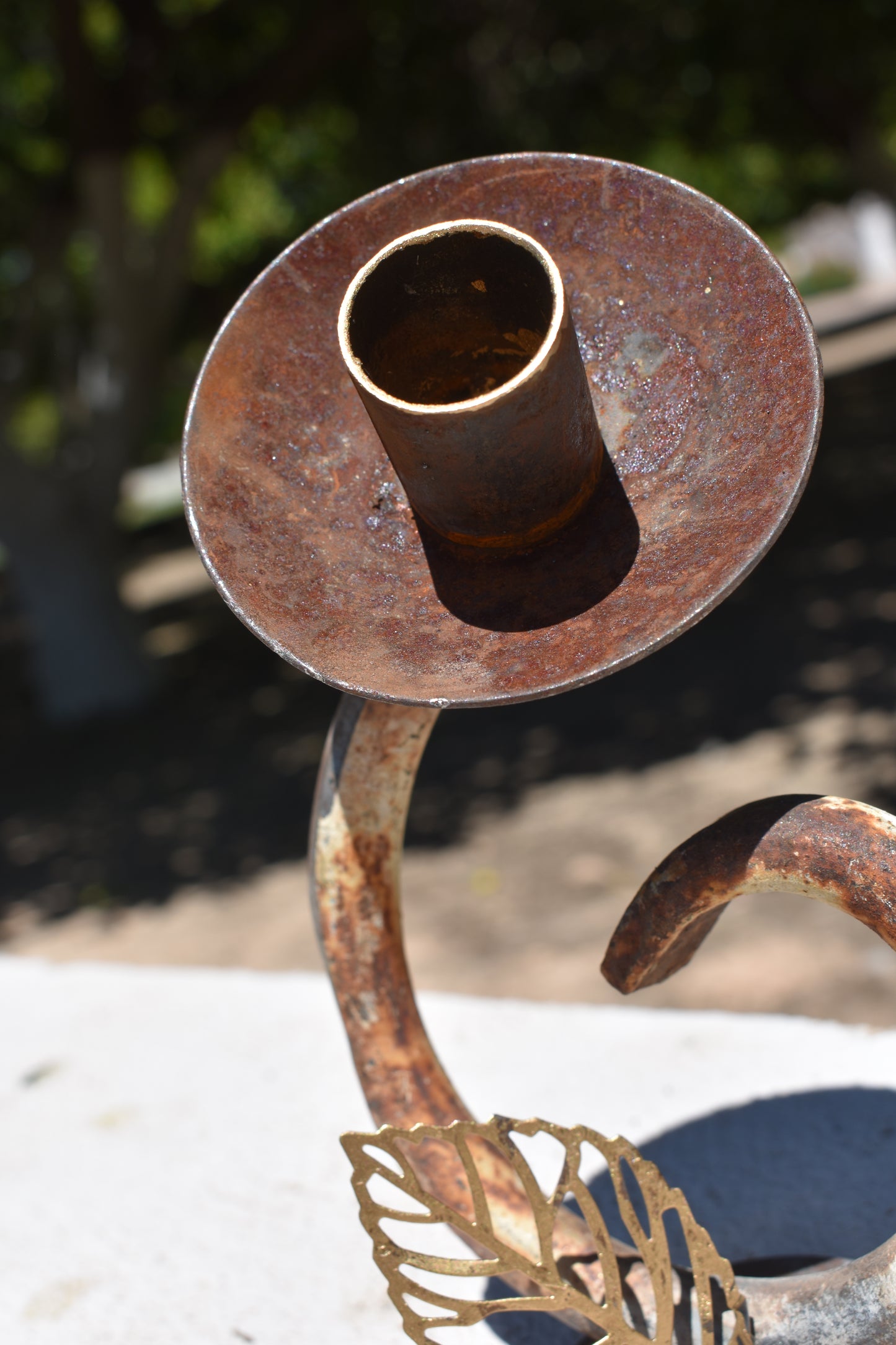 The Unlikely Flower — Original Metal Sculpture