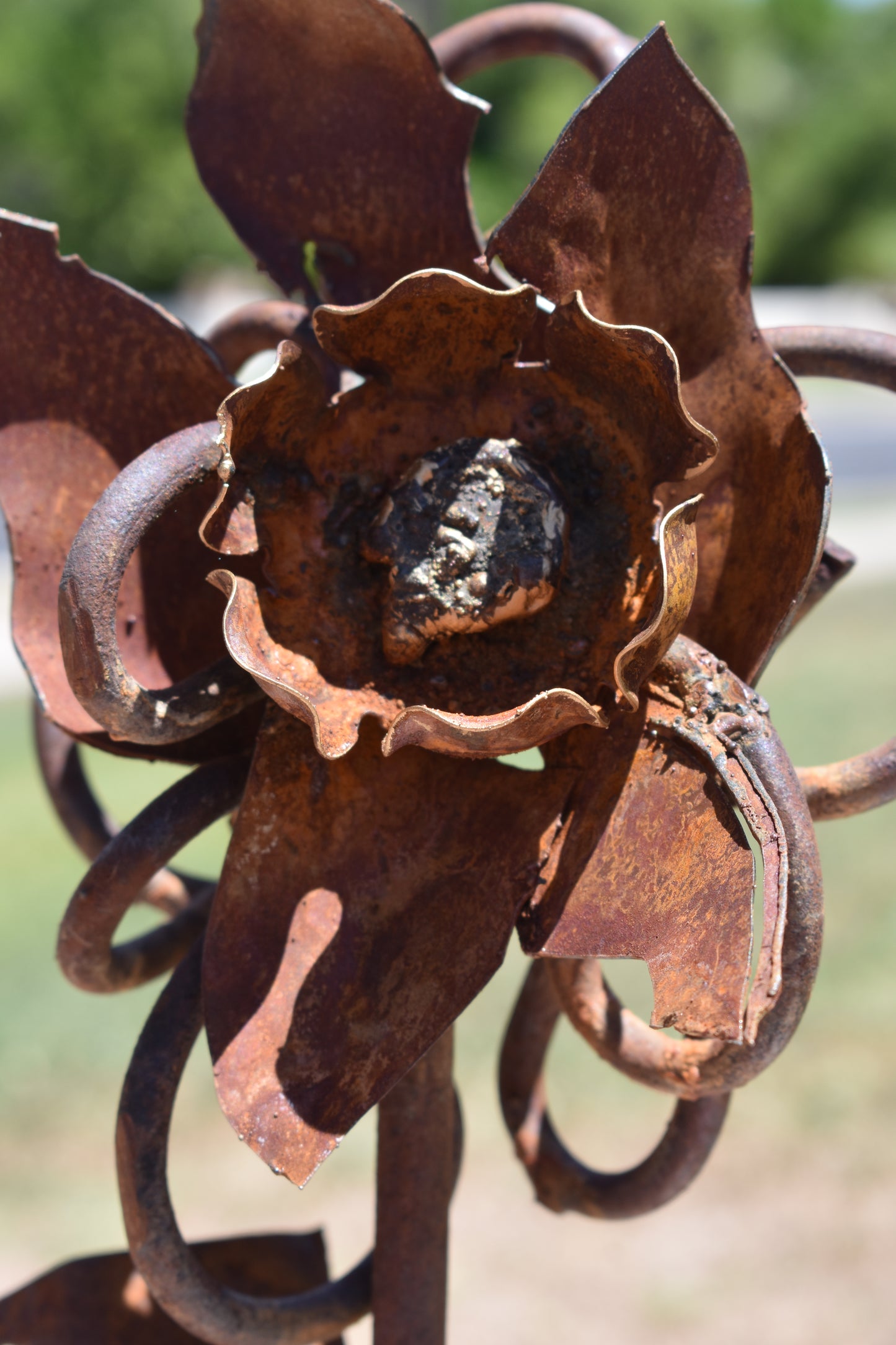 Wild Rose — Original Metal Sculpture