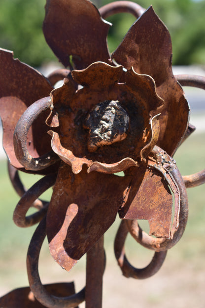 Wild Rose — Original Metal Sculpture