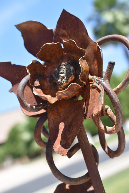 Wild Rose — Original Metal Sculpture