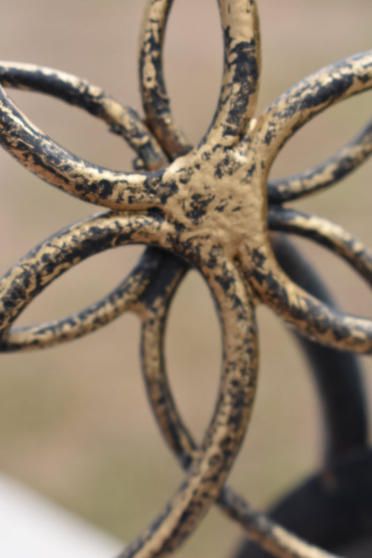 Mandala Bloom — Original Metal Sculpture