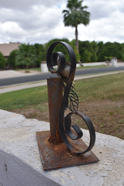 Golden Lotus — Original Metal Sculpture
