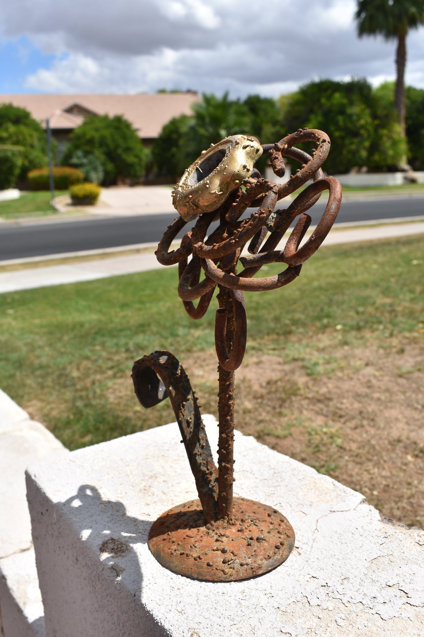 Valve Bloom — Original Metal Sculpture