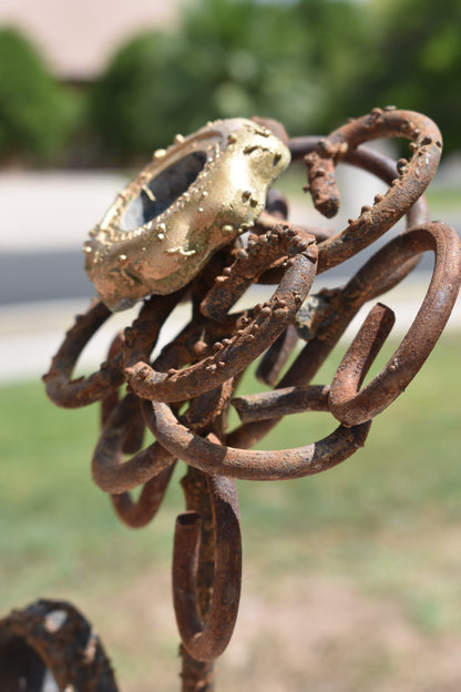 Valve Bloom — Original Metal Sculpture