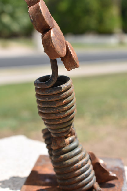 Double Spring Bloom — Original Metal Sculpture