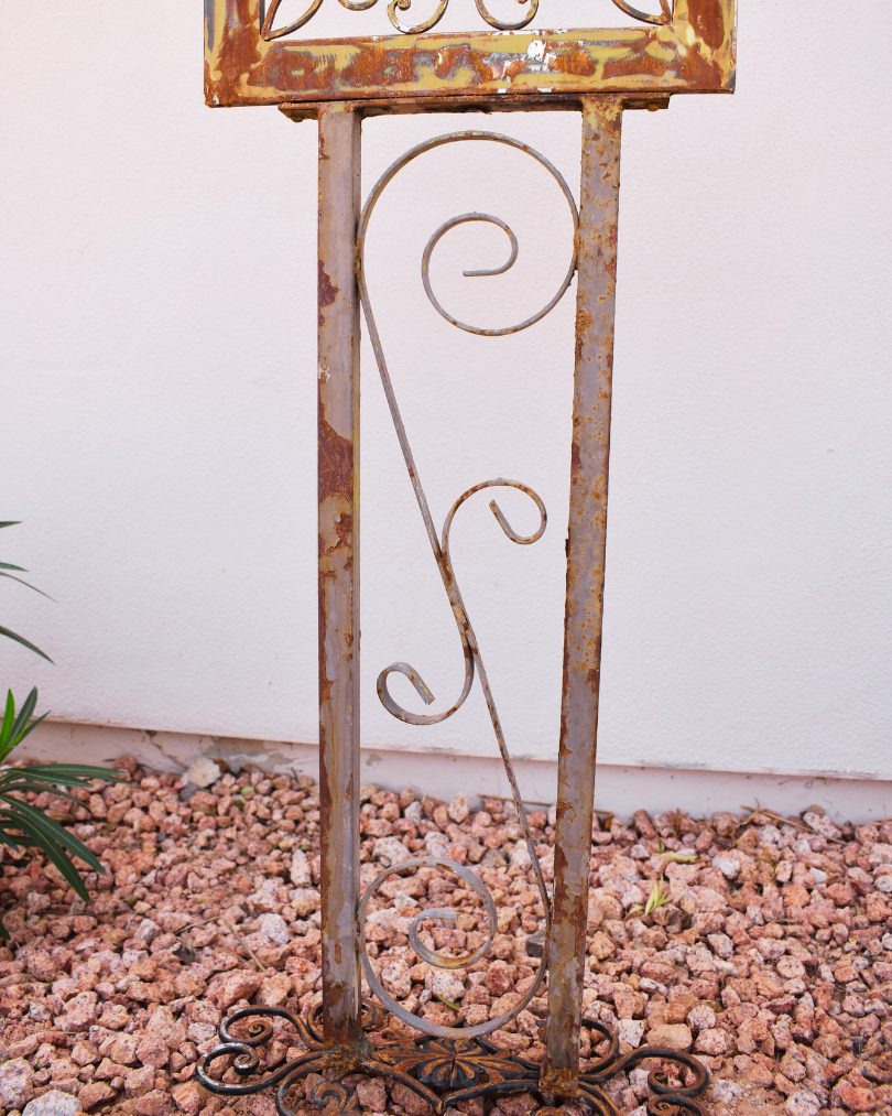 The Gated Bloom — Metal Garden Sculpture