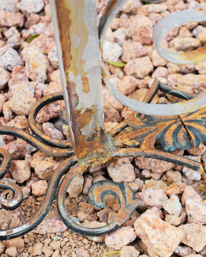 The Gated Bloom — Metal Garden Sculpture