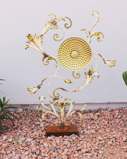 The Gilded Wild  — Metal Floral Sculpture