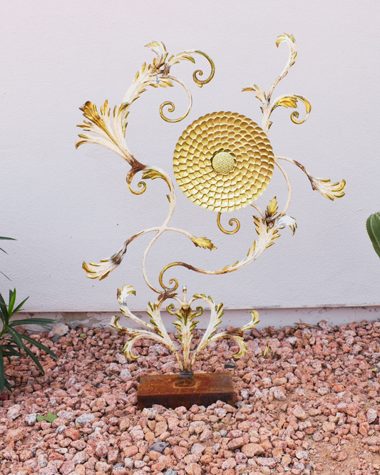The Gilded Wild  — Metal Floral Sculpture