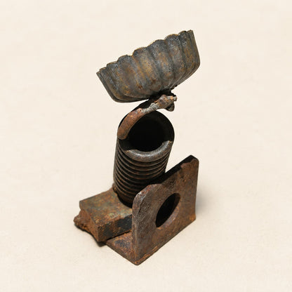 Metal Morph Sculpture handcrafted industrial floral art made from welded vintage hardware and scrap metal